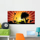 California Taxi Red Wall Decal