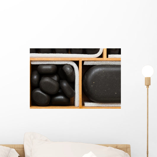Black Spa Zen Massage Wall Decal