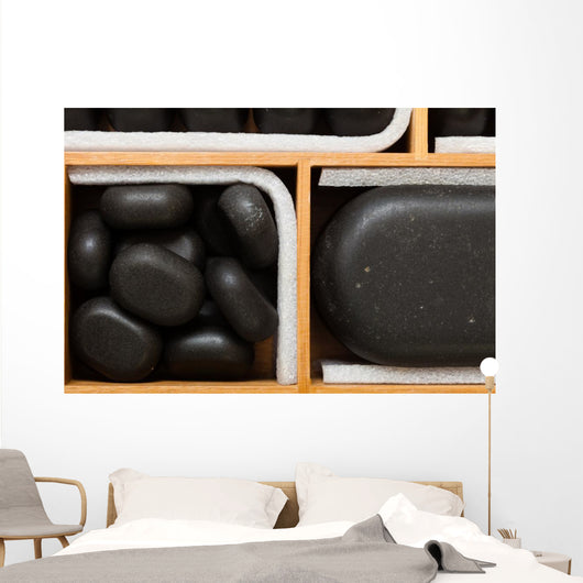 Black Spa Zen Massage Wall Decal