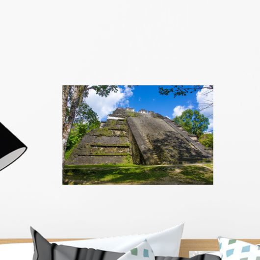 Mossy Tikal Mayan Ruins Guatemala Wall Decal