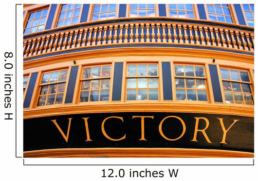 Rear end view of Admiral Nelson's flagship H.M.S. Victory Wall Mural