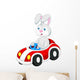 Rabbit Cartoon Driving Car