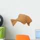 Origami Brown Vintage Fish Wall Decal