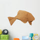 Origami Brown Vintage Fish Wall Decal