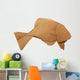 Origami Brown Vintage Fish Wall Decal