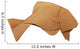 Origami Brown Vintage Fish Wall Decal