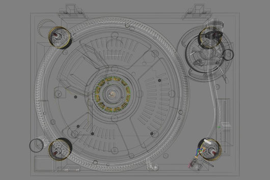 Turntable Topview Wall Mural