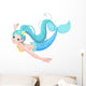 Cute Mermaid Swimming