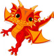 Baby dragon Wall Decal
