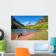 Maroon Bells and Lake in Fall Wall Mural