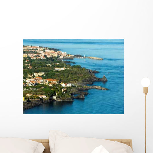 Panorama Aerial Sea Wall Decal