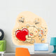 Bear with heart Wall Decal