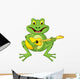 Frog Singing with Guitar Wall Decal