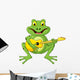 Frog Singing with Guitar Wall Decal