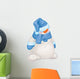Vector  Funny Snowman Cartoon. Wall Decal