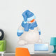Vector  Funny Snowman Cartoon. Wall Decal