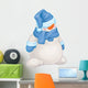 Vector  Funny Snowman Cartoon. Wall Decal