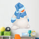 Vector  Funny Snowman Cartoon. Wall Decal