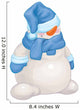 Vector  Funny Snowman Cartoon. Wall Decal