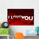 Heats, I love you Wall Mural