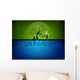 background, natural, tree, reflection, animation, aquarium Wall Mural