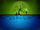 background, natural, tree, reflection, animation, aquarium Wall Mural