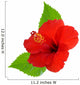 Red Hibiscus Wall Decal