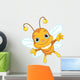 Cute Bee flying Wall Decal