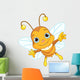 Cute Bee flying Wall Decal