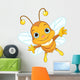 Cute Bee flying Wall Decal