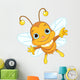 Cute Bee flying Wall Decal