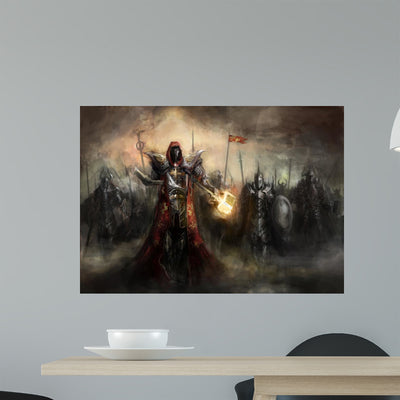 War shown on a wall