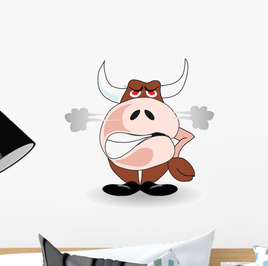 Angry Bull Wall Decal