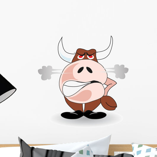 Angry Bull Wall Decal