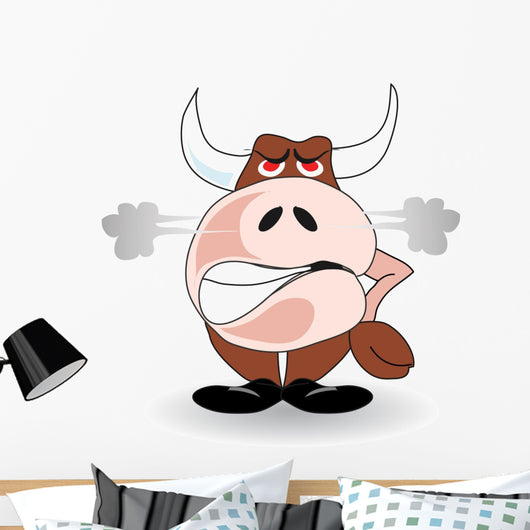 Angry Bull Wall Decal