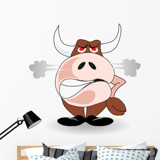 Angry Bull Wall Decal