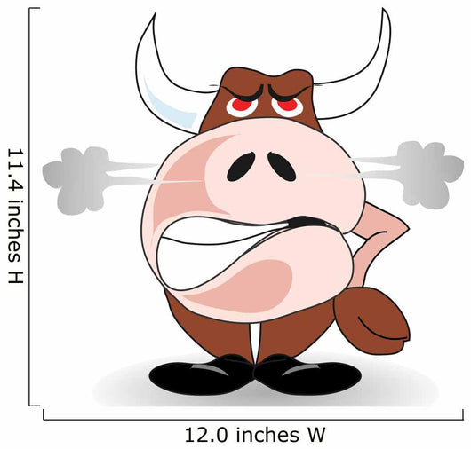 Angry Bull Wall Decal