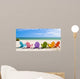Adirondack Beach Chairs on a Sun Beach in front of a Holiday Vac Wall Mural
