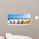 Adirondack Beach Chairs on a Sun Beach in front of a Holiday Vac Wall Mural