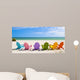 Adirondack Beach Chairs on a Sun Beach in front of a Holiday Vac Wall Mural