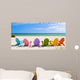 Adirondack Beach Chairs on a Sun Beach in front of a Holiday Vac Wall Mural