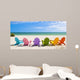 Adirondack Beach Chairs on a Sun Beach in front of a Holiday Vac Wall Mural