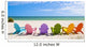 Adirondack Beach Chairs on a Sun Beach in front of a Holiday Vac Wall Mural