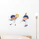 Kids and Baseball Wall Decal