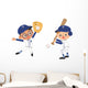 Kids and Baseball Wall Decal
