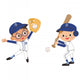 Kids and Baseball Wall Decal