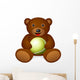 Teddy Bear Tennis Ball Wall Decal