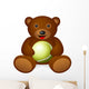 Teddy Bear Tennis Ball Wall Decal