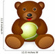 Teddy Bear Tennis Ball Wall Decal