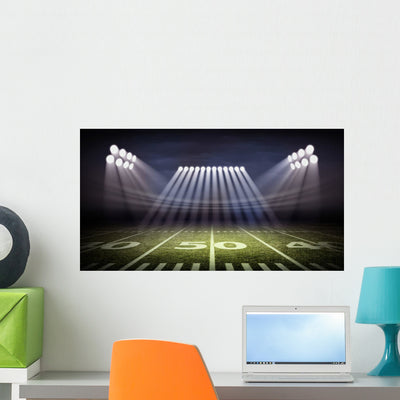 Light Stadium shown on a wall